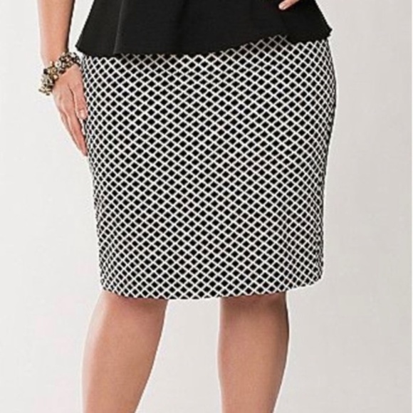 Lane Bryant Geometric Pencil Skirt Size 18 - Picture 1 of 4